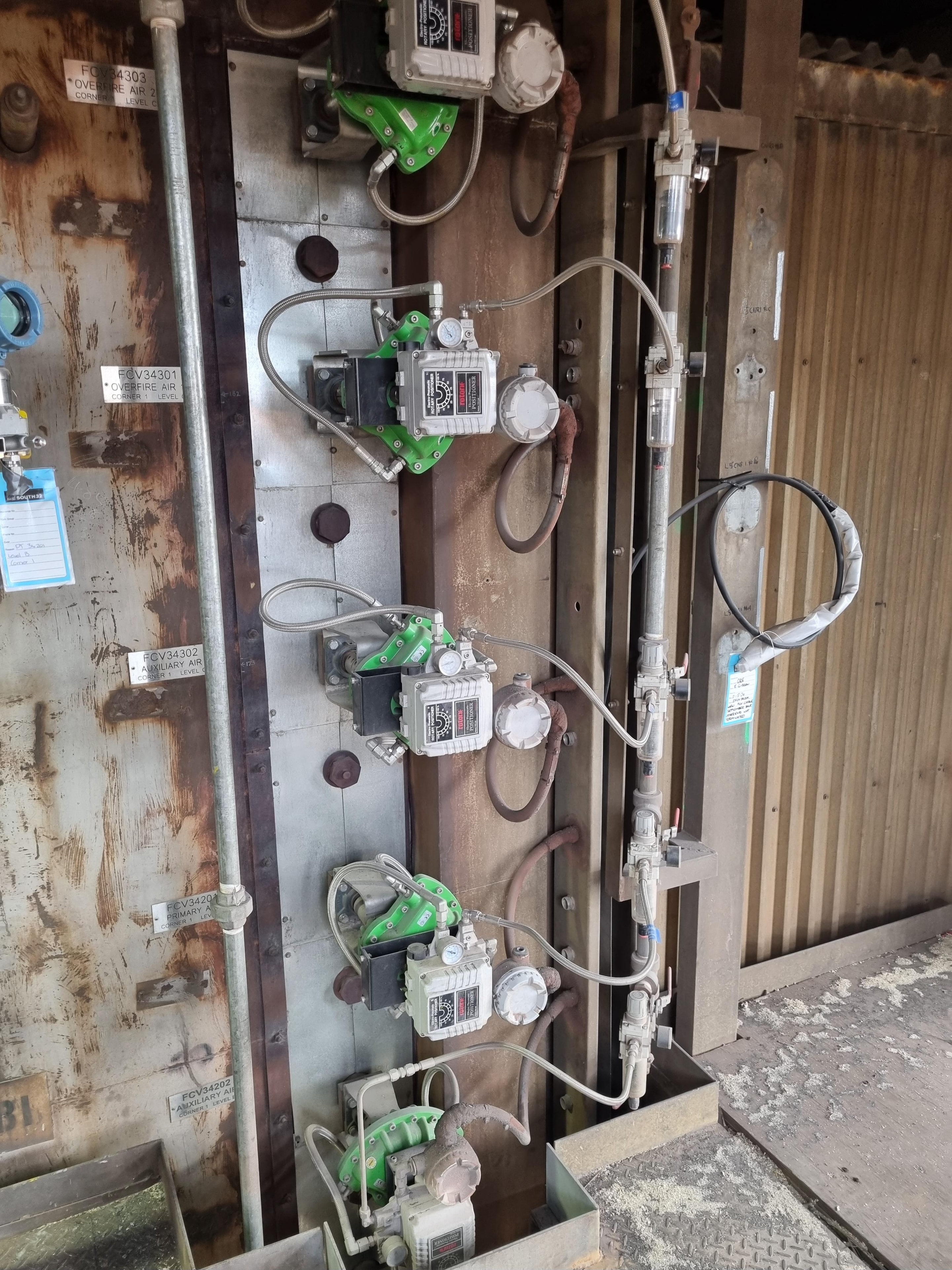 Control valve actuator installation — GR Electrical field instrumentation